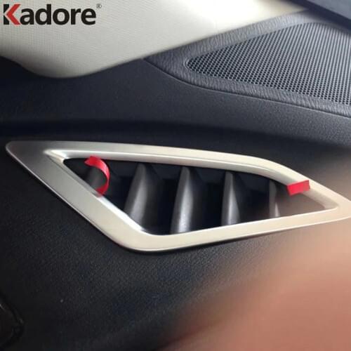 For Mazda 3 Axela 2014 2015 2016 2017 2018 Matte Front Air Conditioning Cover Trim AC Outlet Frame Styling Interior Accessories