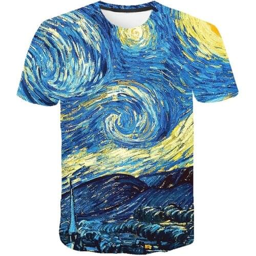 2020 Newest 3D Printed Psychedelic t shirt Men Women Summer Graffiti Galaxy T shirt Harajuku Short Sleeve Funny Casual Tops