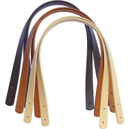 Pair 0.5'' Wide 23.6 Inch Handbag Handle Purse Making Handle, PU Leather Bag Strap Belt for Purse Shoulder Bag Strap Handle