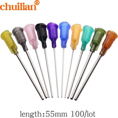 50Pc 14-25G 10 Models Availlable Steel Dispensing Tapered Pinhead Glue Liquid Dispenser Needles for Dispenser Controller