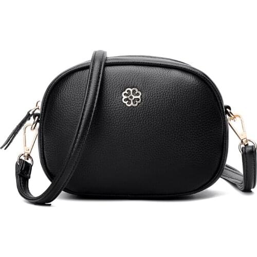 Female Bag Small Shoulder Messenger Bag Female Girl Three Layers Circle Luxury Handbags Simple Style Crossbody Bags Purse