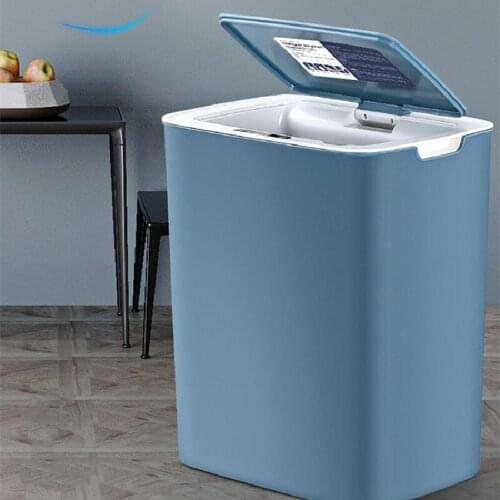 Smart Bedroom Trash Can Basket Garbage Disposal Office Automatic Trash Can with Lid Bathroom Papelera Coche Cleaning Tools DF50L