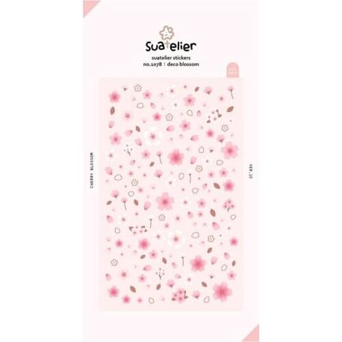 Cherry blossoms PVC Sticker Decoration Diy Ablum Diary Scrapbooking Label Sticker Kawaii Japanese Stationery Stickers