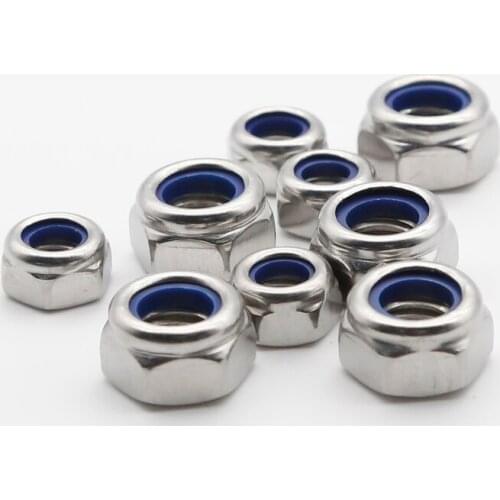 High quality stainless steel Metric M2 M3 M4 M5 lock nut lock nut For Nitro Gasoline Engines Airplane
