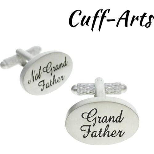 Cuffarts 1 Pair Cufflinks For Mens Grand Father And Not Grand Father Oval Present Cufflinks Men Jewelry Oval Cuff Links C10107