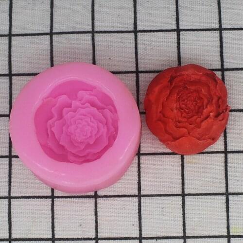 2D Rose Flower Chocolate Mold Silicone Handmade Soap mould kitchen tool