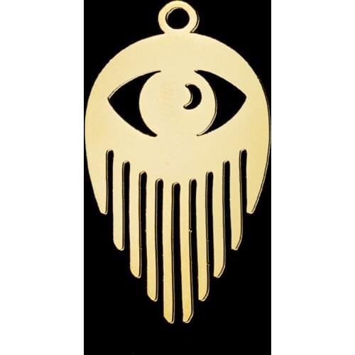 5pcs/lot 100% Stainless Steel 30mm Eyes DIY Earring Pendant Charm Wholesale Custom Charms Finding Supplies Factory Prices