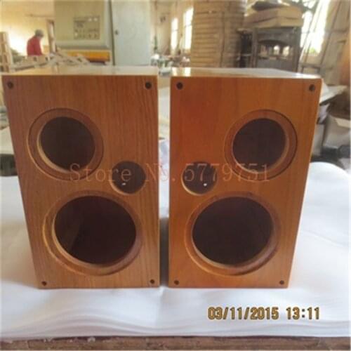 6.5 Inch Solid Wood Speaker White Oak Bookshelf Box Solid Wood Audio Dusi Empty Box