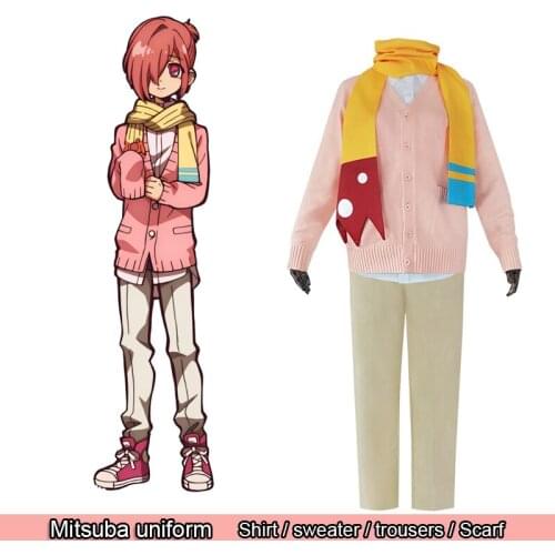 Anime Toilet-bound Hanako-kun COSPLAY costumes Mitsuba uniform Shirt / Sweater / trousers / Scarf costume for adult Minamoto Kou