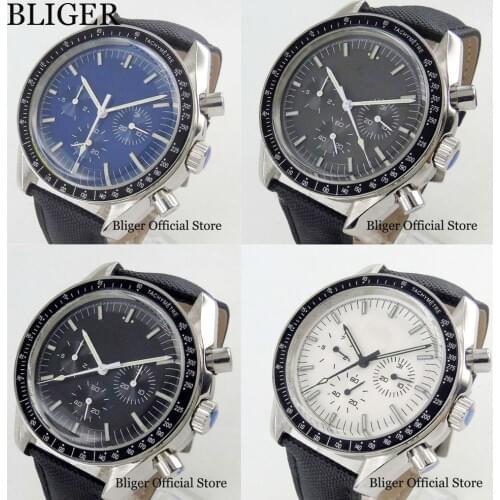 New Luxury 4 Models Automatic 40mm Mens Watch With Sterile Dial Date & Week Function Leather Strap Wristwatch