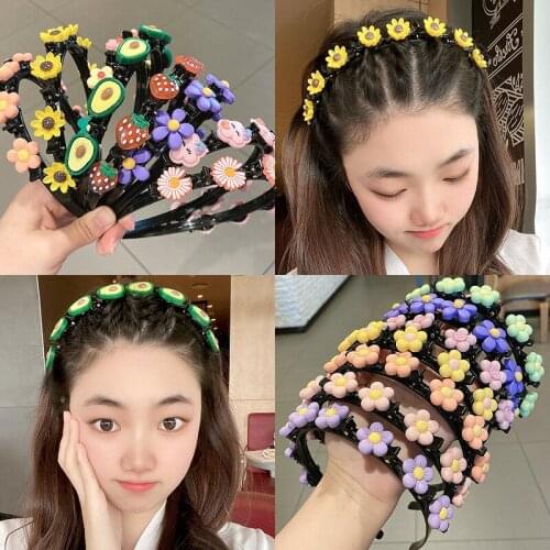 Korean Childrens Hair Accessories Girls Hair Band Headband Lovely Kids Floral Flower Headband Headdress Hairbands Candy Color
