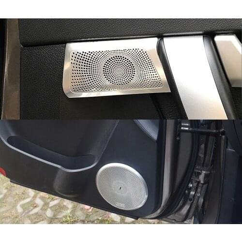For Chevrolet Captiva 2011-2018 Interior Stainless Steel Car Door Speaker Sound Ring Cover Sticker Trim Car Styling