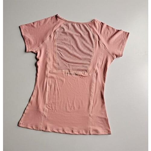 T Shirts Fitness Clothes Gym Top Workout Tops Active Wear Femme Yoga Shirt Women Short Sleeve Yoga Top Breathable Running Sport