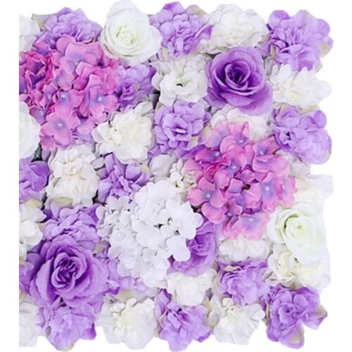 Artificial Flower Wall Panel Simulation Flowers Arrangement Wedding Venue Background Decor Party Festival DIY Supplies