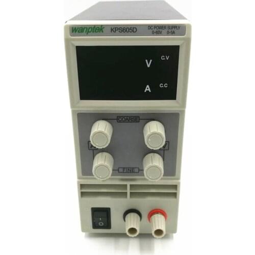 DC Power Supply 0-60V 5A Adjustable Dual LED Three Digital Tube Display Variable Precision Lab Grade
