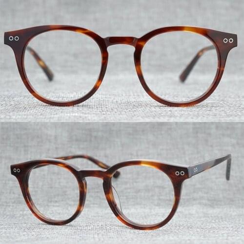 Korean fashion glasses Celebrities wear the same glasses Round vintage frames Optical frames eyewear MILAN