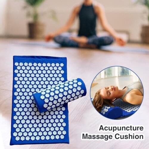 Massager Cushion Massage Yoga Mat Acupressure Relieve Stress Back Body Pain Spike Mat Acupuncture Massage Yoga Mat Pillow Belt