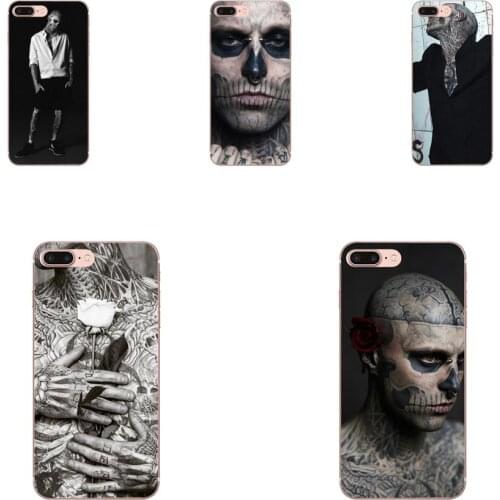 Zombie Boy Rick Genest Soft TPU Cell Bags For Xiaomi Redmi Note 2 3 3S 4 4A 4X 5 5A 6 6A Pro Plus