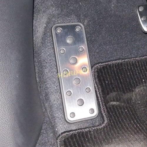 Stainless Steel Foot Rest Footrest Dead Pedal Cover For Subaru Forester Impreza XV Crosstrek Outback Legacy