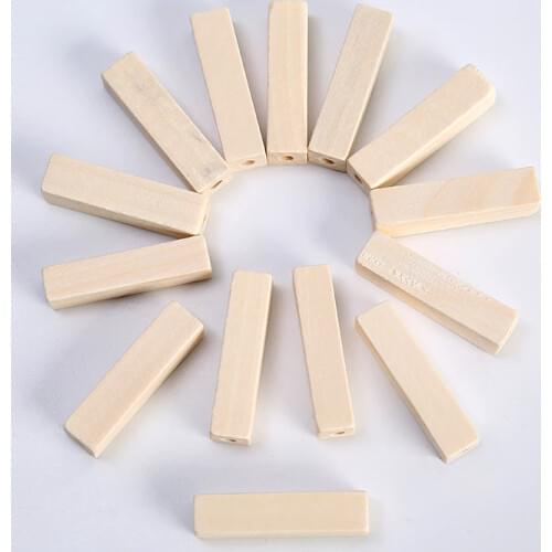 New wooden blocks childrens toy building blocks early education math teaching aids box model pendants handmade accessories