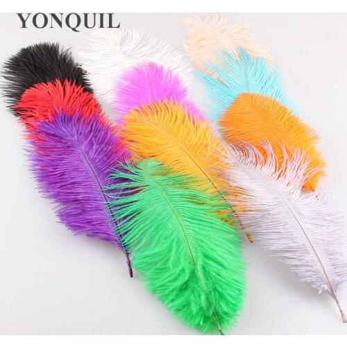 6"-8"/15-20cm ostrich feathers plumage flapper dresses for craft DIY accessories handmade material 12 color avaliable 100pcs/lot