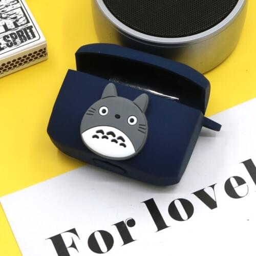 Cartoon Silicone Shockproof Anti-Scratch Protective Case Cover with Carabiner for Jabra Elite Active 65t Headphone Headset Cover