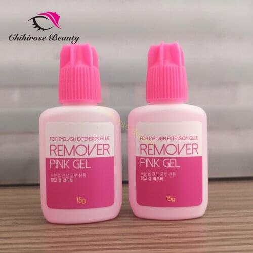 2pcs Korea SKY Pink Gel Remover For Eyelash and Eyebrow Extensions Glue 15g eyelash extensions glue remover