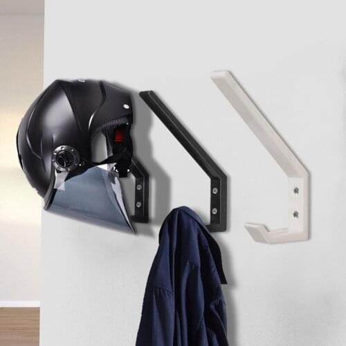 2pcs Motorcycle Helmet Rack Helmet Holder Wall Mount Helmet Display Stand Luggage Coat Hook Jacket Hanger Motorcycle Accessories