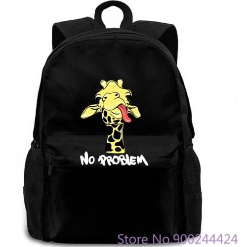 Funny Giraffe Quote Womens Summer Graphic s(No Problem) Cheap Wholesale LadyS backpack