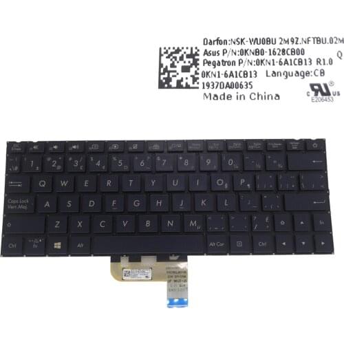 CF Canadian French replacement keyboards for Asus zenbook UX333FA UX333 FAC UX333FLC UX333FN keyboards backlight 0KNB0-1628CB00