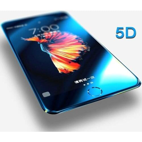 5D Tempered Glass for iphone 11 Pro XS MAX XR X glass Screen Protector For iPhone 7 8 6 S Plus Glass Full Cover Film Curved Edge