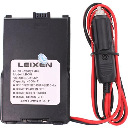 100% Original LEIXEN NOTE Battery Eliminator 12V 80cm Cable High Quality for LEIXEN Note Walkie Talkie/Two Way Radio