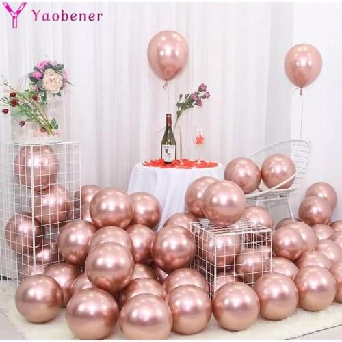 20pcs 12inch Metallic Ballon Rustic Wedding Bachelorette Party Decoration Birthday Baby Bridal Shower Thanksgiving Garland Decor