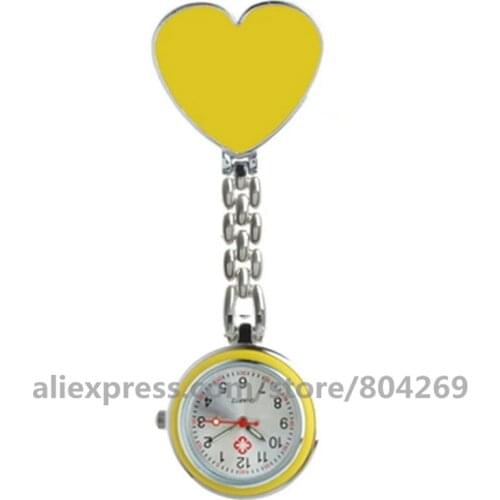 2021 Fashion Pocket Watch Doctor Alloy Heart Watches Nurse Fashion Medical With Clip Pocket Watches hsb110503
