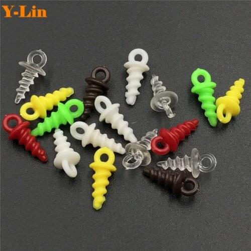50pcs Carp Fishing Pop Up Peg Fishing Bait Screws 11mm Bait Mate Bait Holder Terminal Tackle Accessories Of Fishing Lures
