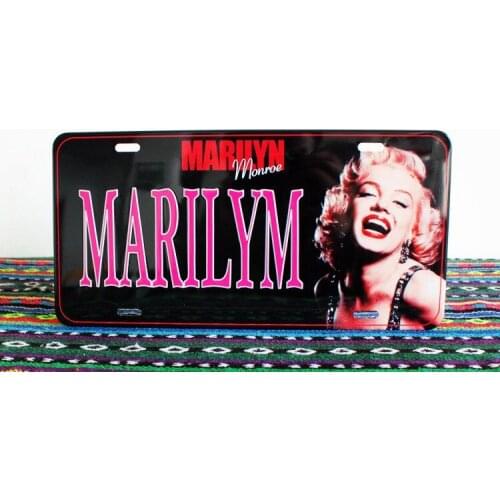 50pcs/lot Metal Sign shabby chic Marilyn Monroe iron painting Art wall decor Bar Cafe Retro decor metal painting Q-68 mix order