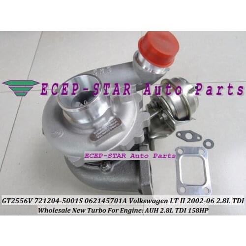 Free Ship GT2556V 721204-0001 721204-5001S 721204 062145701A Turbo Turbocharger For Volkswagen VW LT II 02-06 2.8L TDI AUH 158HP
