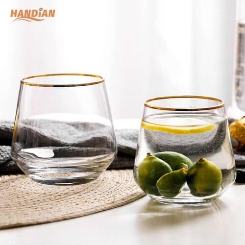 Free Shipping Whisky glass home transparent stroke Penh crystal glass diamond cup milk cup juice cup mousse cup drinking glasse