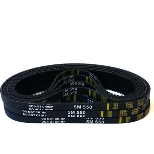 Free HTD5M belt 550-5M-25 Teeth 110 Length 550mm Width 25mm 5M timing belt rubber closed-loop belt 550 HTD 5M S5M Belt Pulley