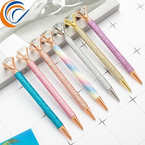 Big Diamond Pen 11 Pcs Gift Metal Pen Fashion Student Gift 2021 New Arrival