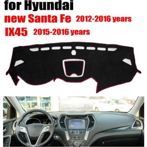RKAC Car dashboard covers for Hyundai new Santa Fe 2012-2016 IX45 2015-2016 Left hand drive pad dash cover auto accessories
