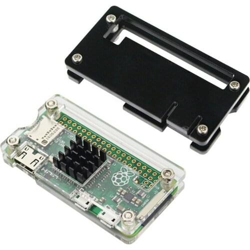 With Heatsink Acrylic Protector Cover Case for Raspberry Pi Zero