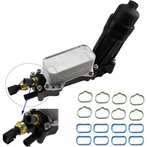 Engine Oil Cooler Filter Assembly With 16 Gaskets For Chrysler Dodge Jeep Ram 3.6L 3.2L V6 68105583AF 68105583AC 68105583AA