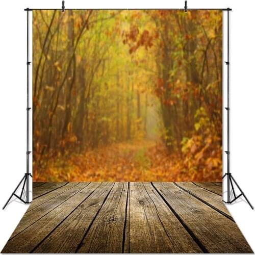 Fall Wood Photography Background Autumn Leaves Forest Backdrop Shoot Children Newborn Photo Backdrop