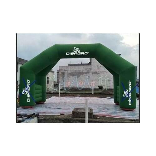Custom 6x4m green inflatable 4 legs arch for juan