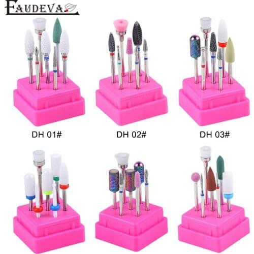 Ceramic Nail Drill Bits for Electric Drill Manicure Machine Milling Cutter for Manicure Set Pedicure Mill Cutters Corn Corundum