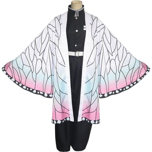 Demon Slayer: Kimetsu no Yaiba Cosplay Costume Cos Kochou Shinobu Halloween Party Costume