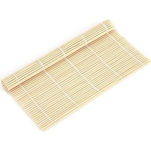 1pcs 24x24cm Sushi Set Bamboo Rolling Mats Rice Paddles Tools Kitchen DIY Accessories