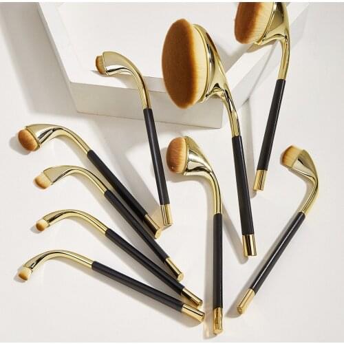 New Pipe-Shape Makeup Brush Set Hot Eyeshadow Blush Concealer Lip Cosmetics Make Up For Beginner Powder Foundation Beauty Tools