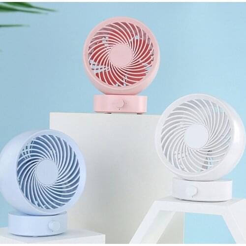 Mini USB Powered Cooling Desktop Table Fan w/Control Knob for Home Office Bedroom